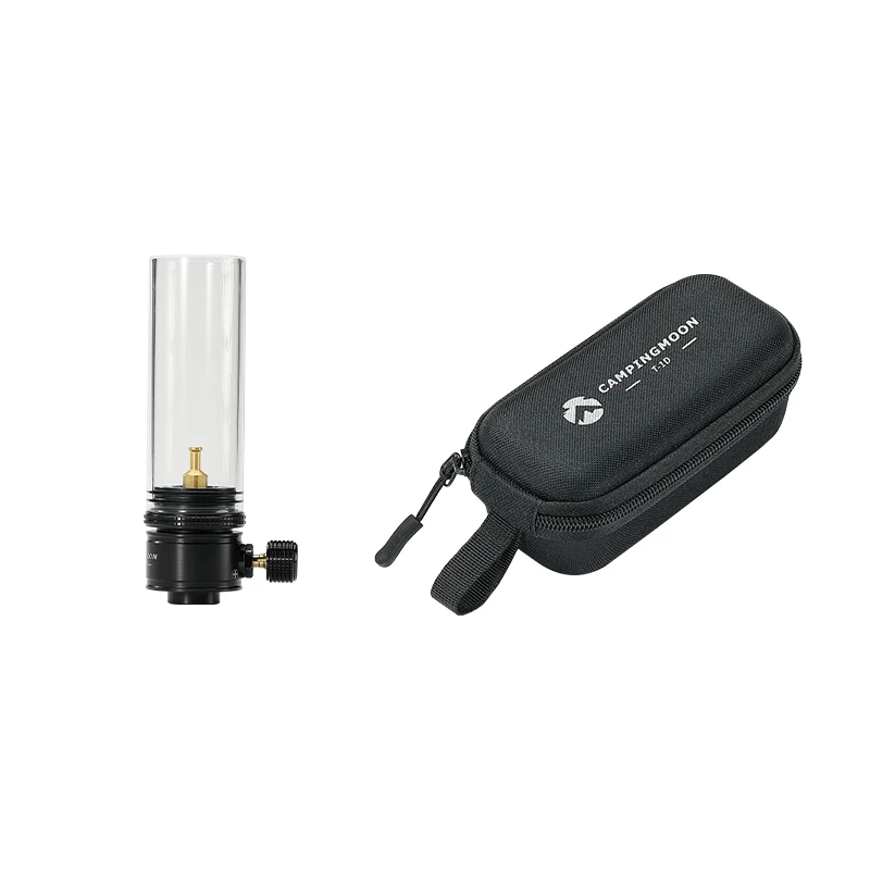 Campingmoon camping accessories light weight custom black portable exquisite camping butane propane gas lantern outdoor gas lamp