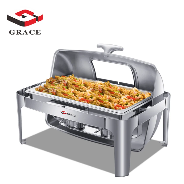 9L Hotel supplier stainless steel chafing dish restaurant kitchen set dining catering food warmers buffet utensils