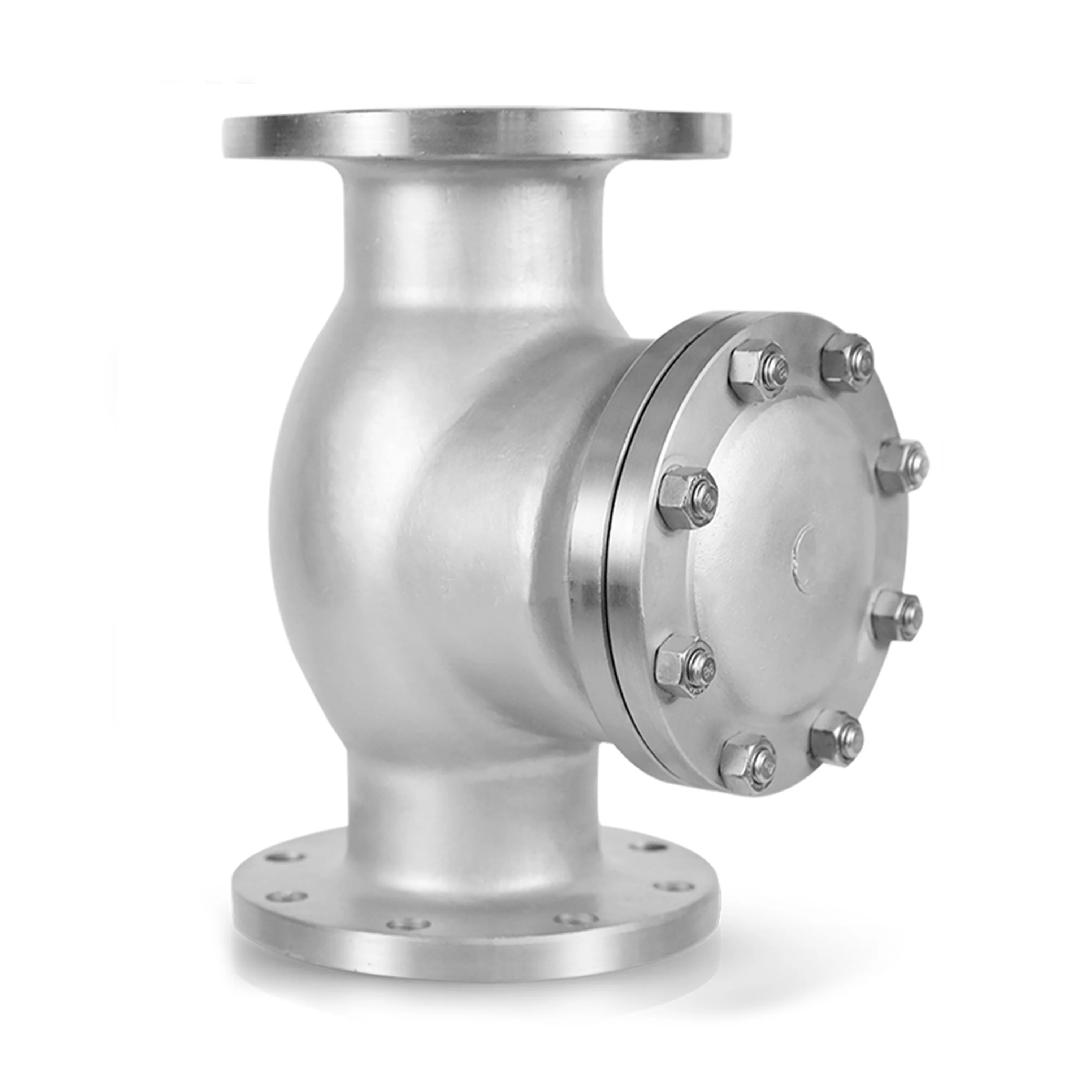 Нержавеющая сталь 2 'поворотный обратный клапан dn100 dn80 pn16 pn40 WCB фланцевый концевой h44j-10
