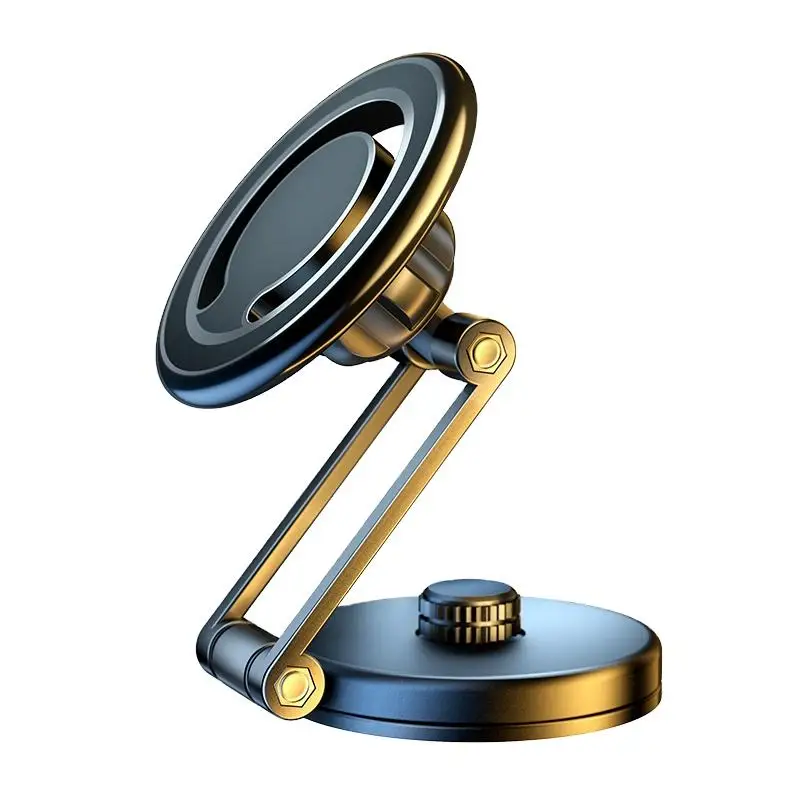 Floating screen car mobile phone holder suitable for Tesla Magsafe telescopic folding magnetic suction car holder