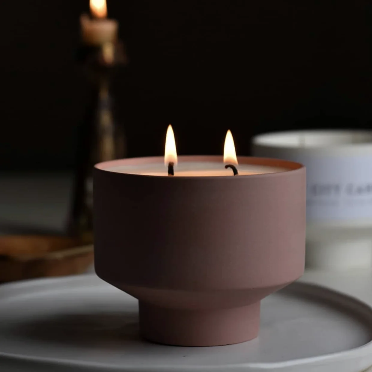 Модный дизайн фарфоровый подсвечник цветная банка для свечей Свадебный декор керамические банки