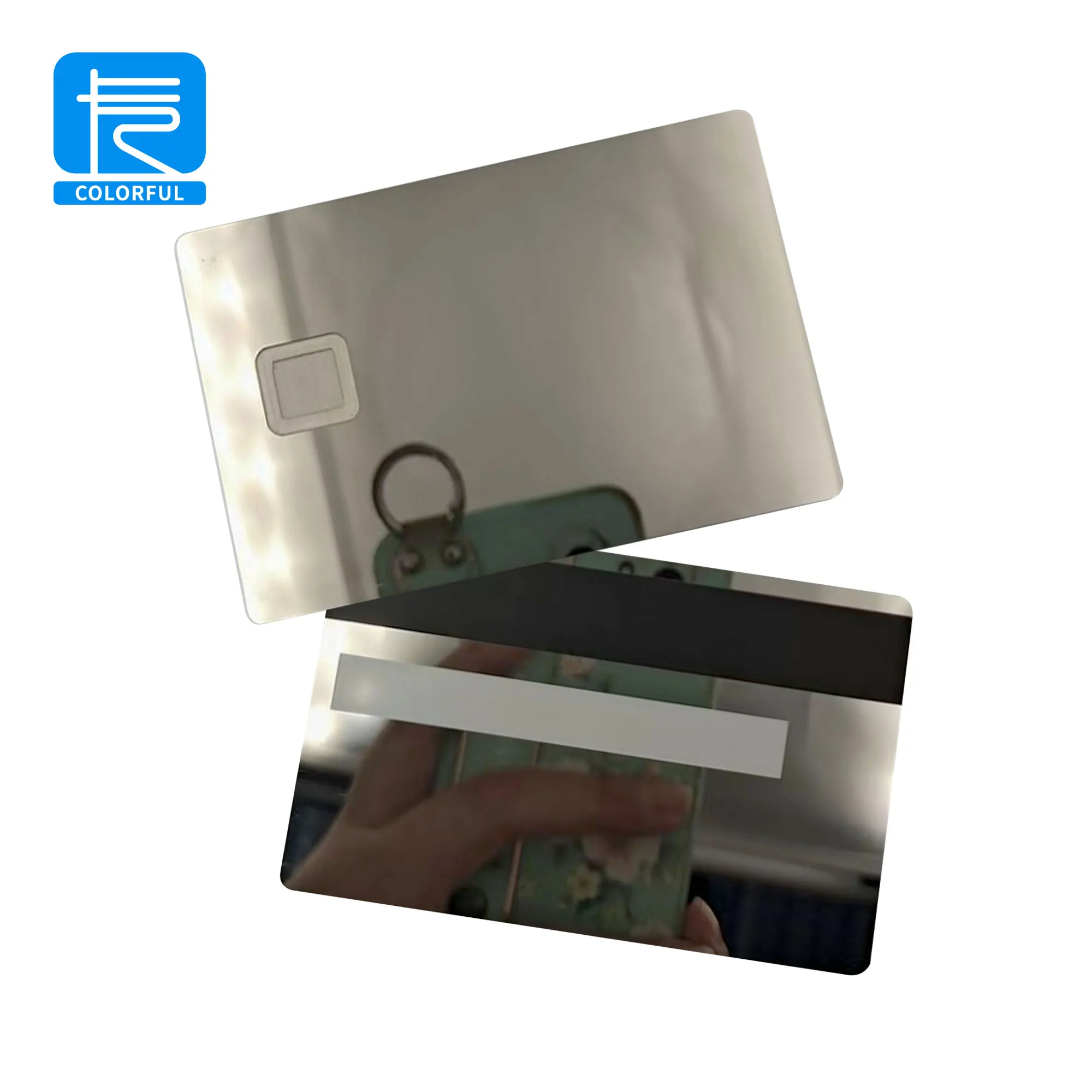 2024 Hot Sale Luxury Blank Visa Metal Credit Card With Chip Slot and Magnetic Stripe
