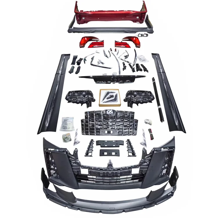 Красивый новый дизайн кузова автомобиля для Toyota Alphard 2015-2017 обновление до 2018-2021Include 3 глаз головной лампы fender