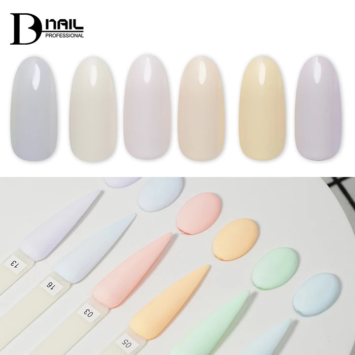 popular colors uv gel polish nails salon professional products milky gel