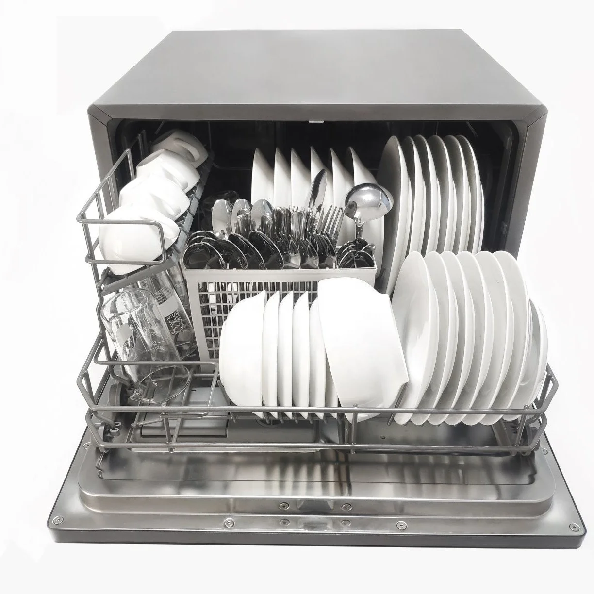 Водосберегающая и энергосберегающая Удобная посуда, 6 комплектов посуды, автоматическая Бытовая посудомоечная машина