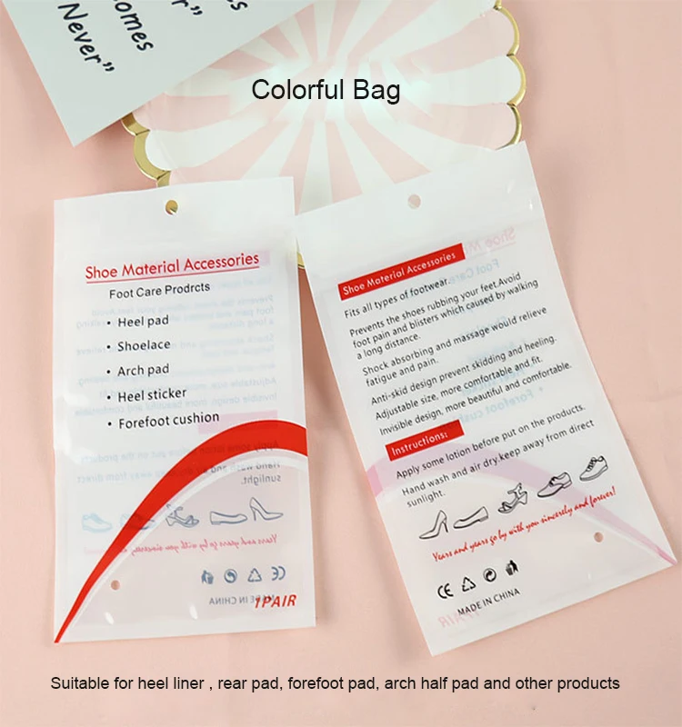 Melenlt PE/PP composite plastic packaging zipper foot care products bag