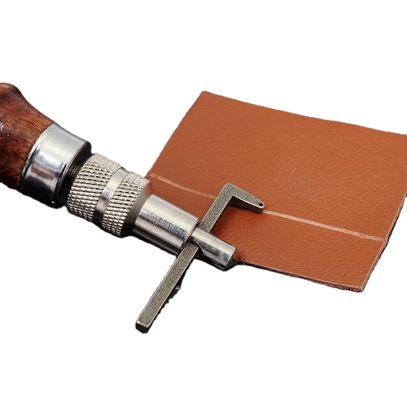 Leather Groover, Adjustable Leather Edge Stitching Groover Notcher Craft Stitching  Skiving Edger Beveler Leather