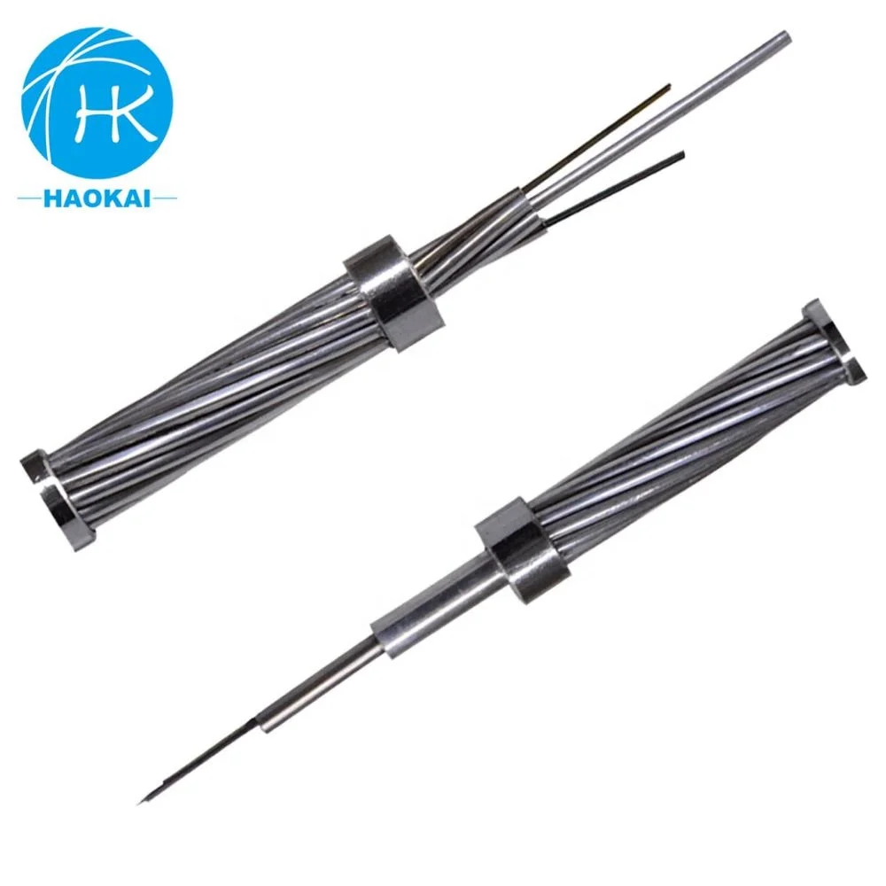 Power G652d Armored Blown Armoured Single Mode 24 Core Opgw Optical Fiber Cable