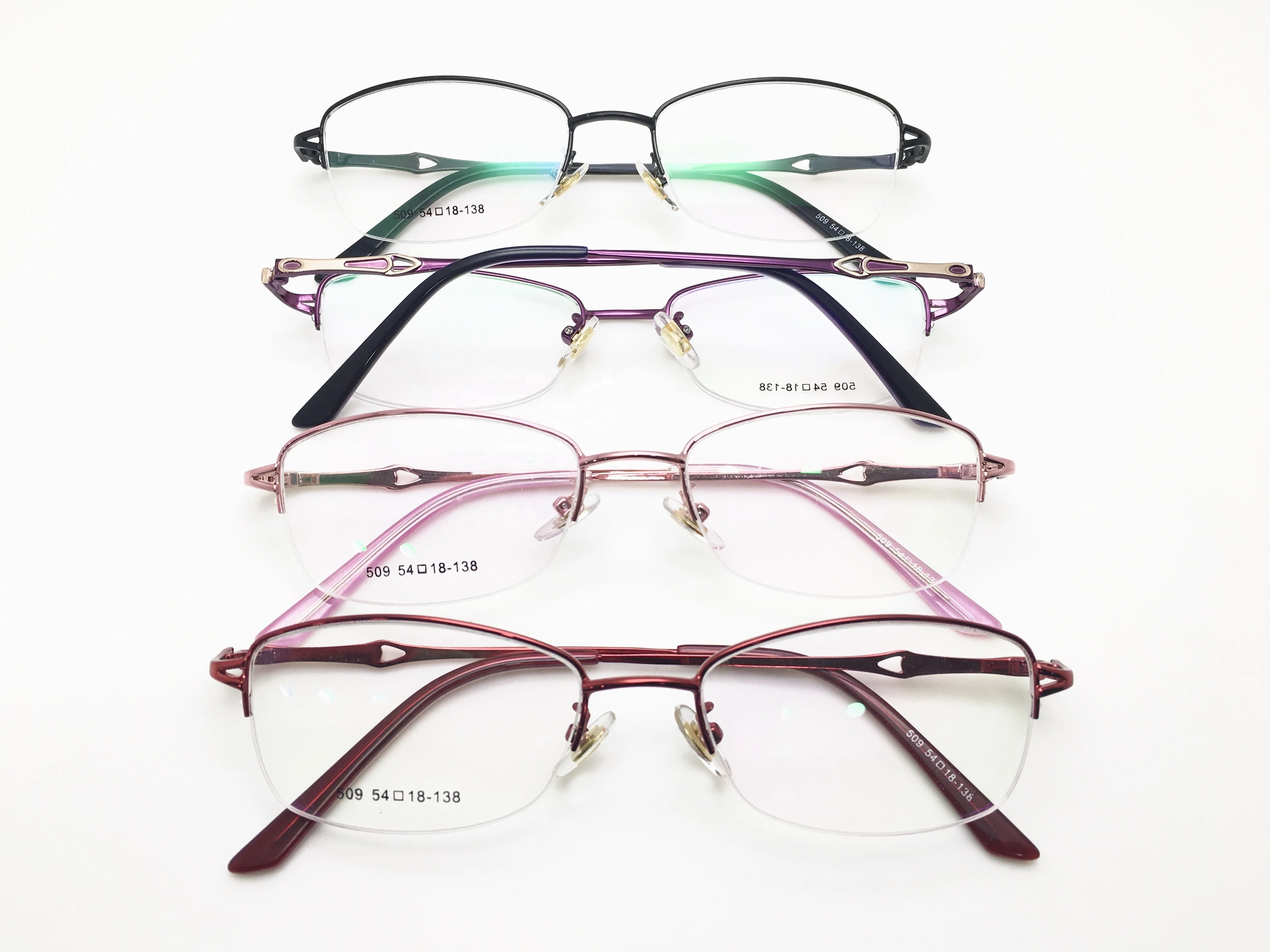 fashion women optical frames Stainless Steel eyeglasses spectacle glasses for ladies