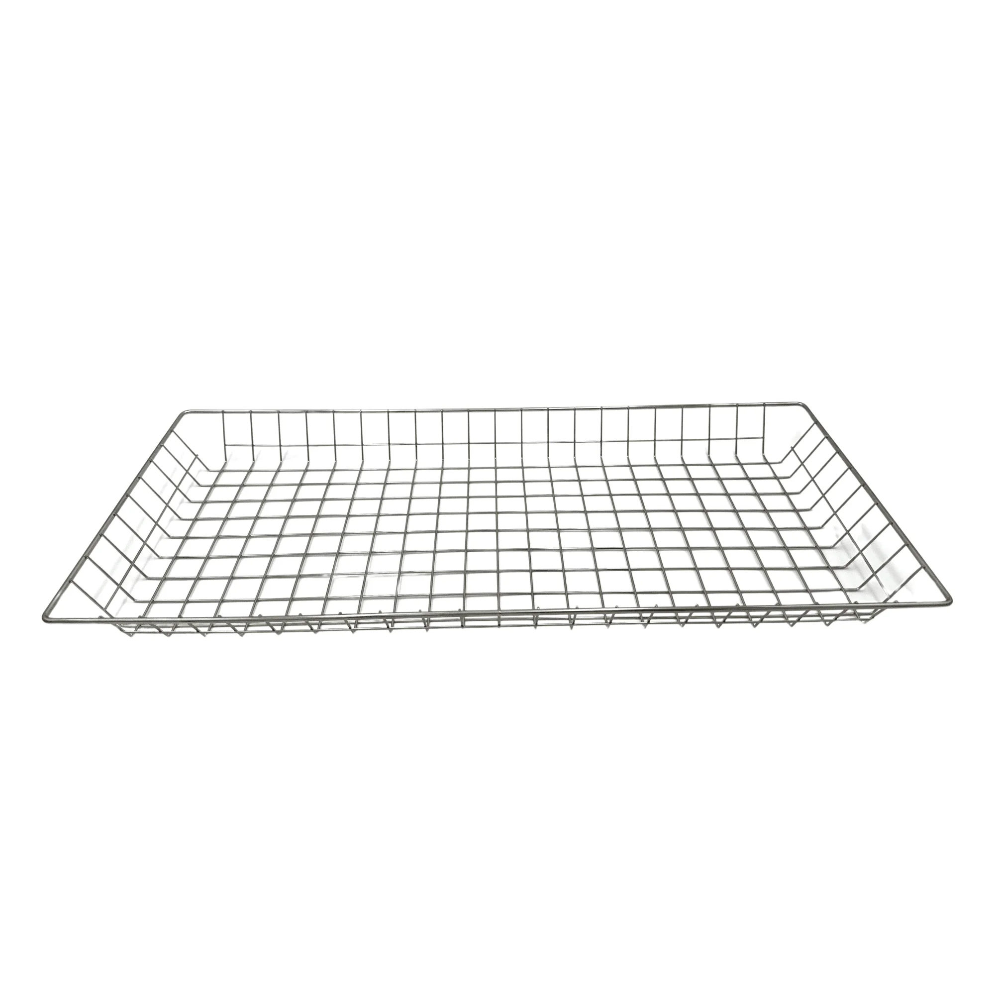 Stainless Steel Wire Mesh Storage Basket with Stand for Efficient Home Organization wire basket with wood handles