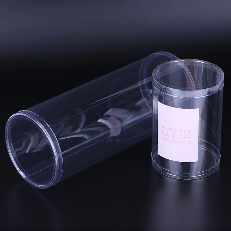 Factory Custom Eco-Friendly Durable Packaging Transparent Clear Acetate PP Plastic Round Cylinder Tube for Gift Packaging