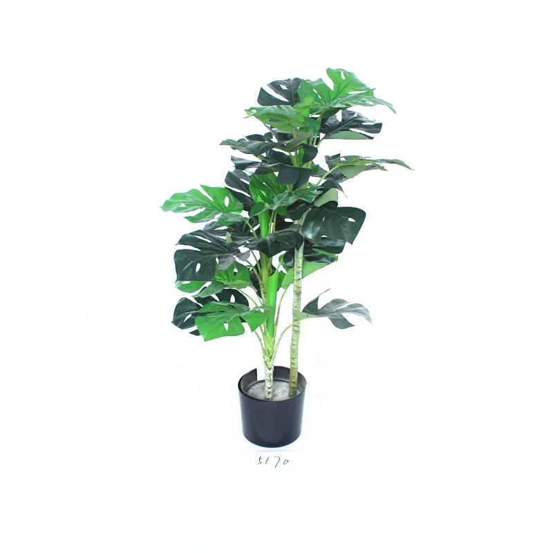 5170 hot sell 90cm 27 LVS artificial monstera plant tree