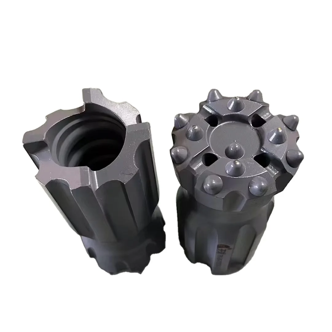 Hoe sale Top hammer drill bit T45 T51 89mm wear resistant mining thread button bit retractable carbide drill bit