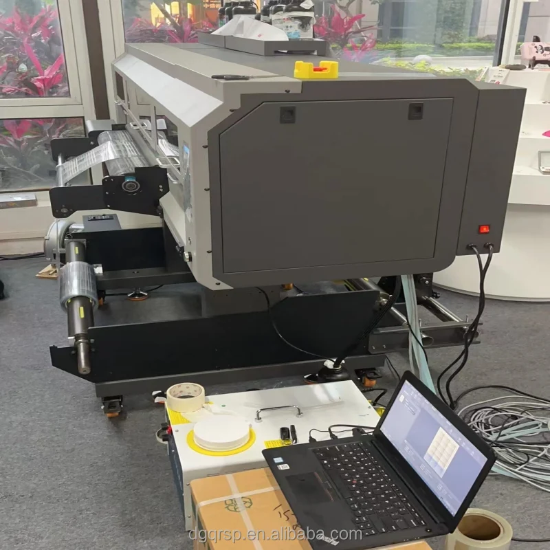 Factory supply 80CM  flatbed uv printer Hoson board card  flat bed machine uv flatbed printer for Pet release film