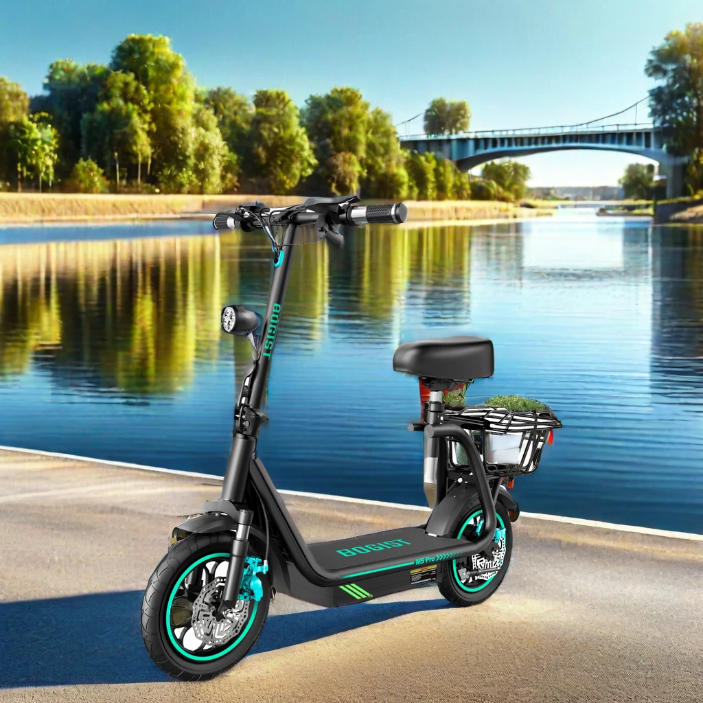 Bogist M5 Pro+ 500W high-performance motor 48V 15Ah lithium battery two wheel electric scooter germany with Storage basket
