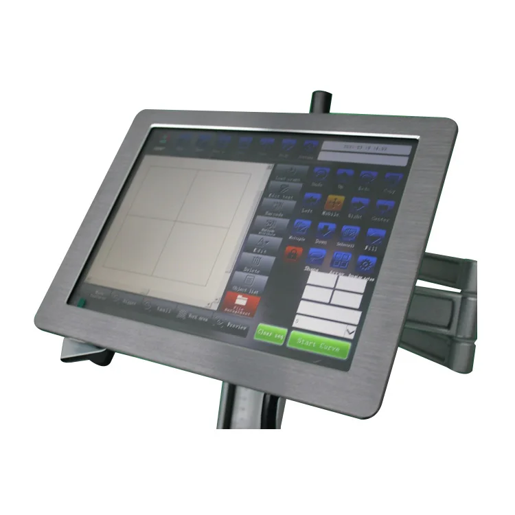 auto focus 100w 2.5d galvo sterling silver fiber laser marking machine