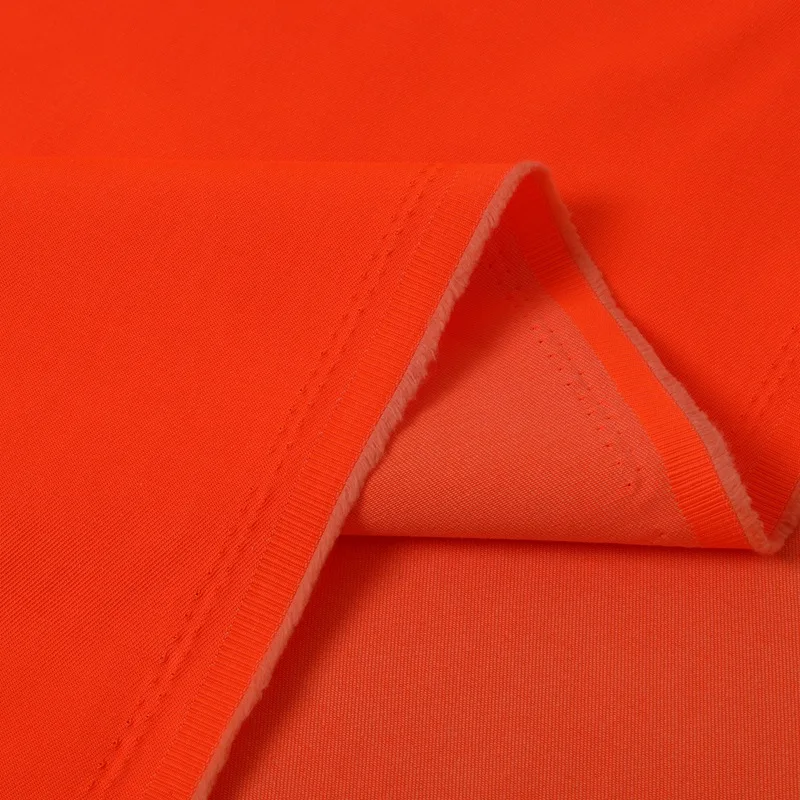 240gsm Waterproof Breathable Polyester Cotton Blend Twill Cloth High Visibility Fluorescent Fabric