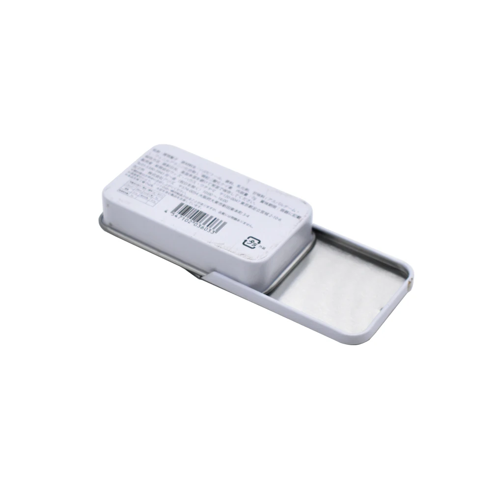 Sliding Lid Pack Mint Storage Candy Metal Tin Box