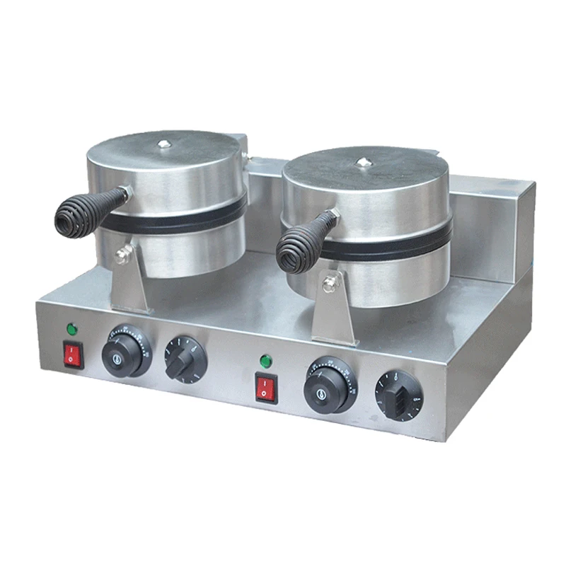 
Commercial Electric110V or 220v Double Head Waffle Baker 4 pcs/ plate 
