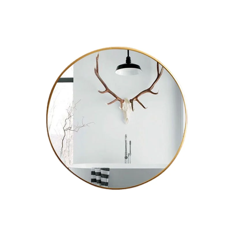 Home Furniture Easy to Maintenance Golden Frame Mirror Bathroom Mirror from Reliable Supplier