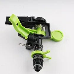 JS Rain gun plastic impluse led garden rotating head sprinklers for irrigation