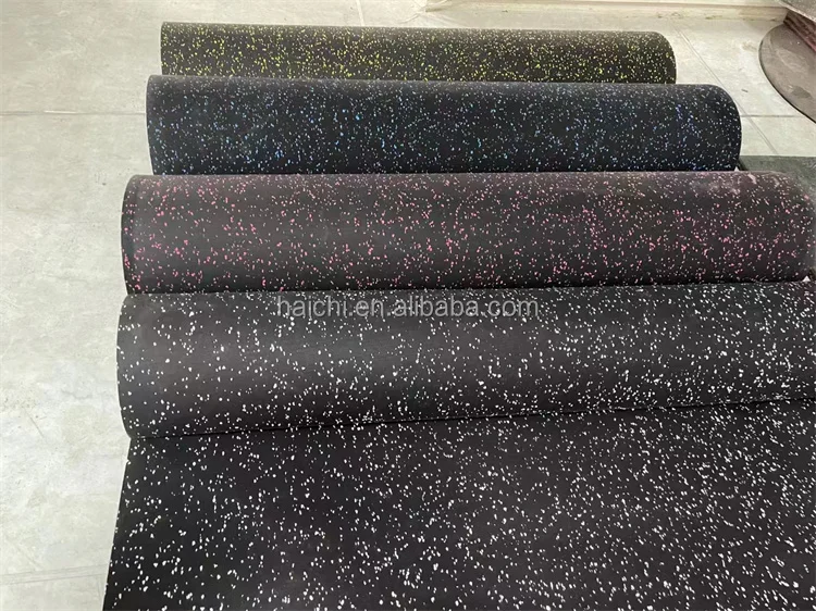 Gym Floor Mat EN71 Fitness Mat 15mm Interlocking Outdoor Rubber Floor Tiles For Industry With High Thickness