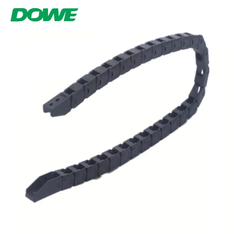 DOWE 7x7 Nylon Bridge Type Non-opening Durable Plastic Tubular Drag Cable Chain