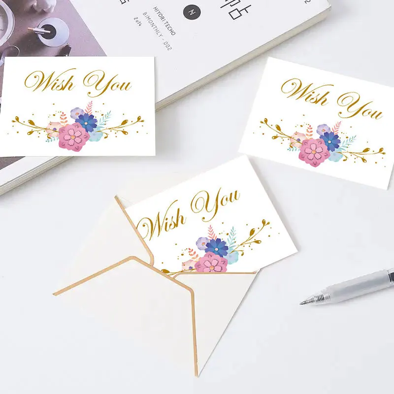 Wholesale Custom Printing Business Thank You Card Set For Small Business Thank You For Your Purchase Cards With Envelope