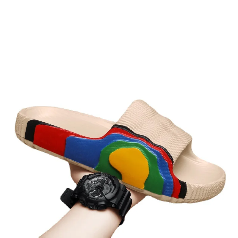 2023 Light Weight Anti-slip Women Sandals Soft Thick Sole House Slides Pure Color Indoor Eva Slippers