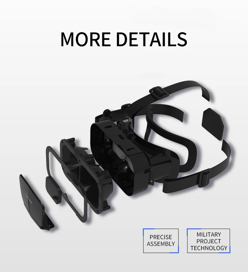 3D virtual reality VR glasses mobile phone movie game helmet