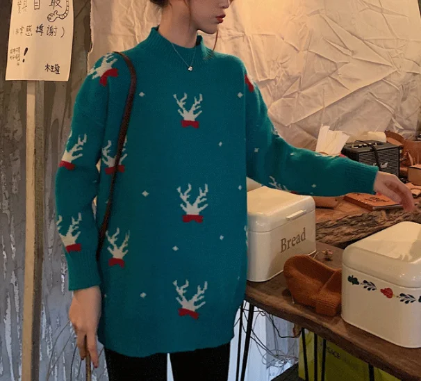 
Christmas thick sweater winter pullovers for women 
