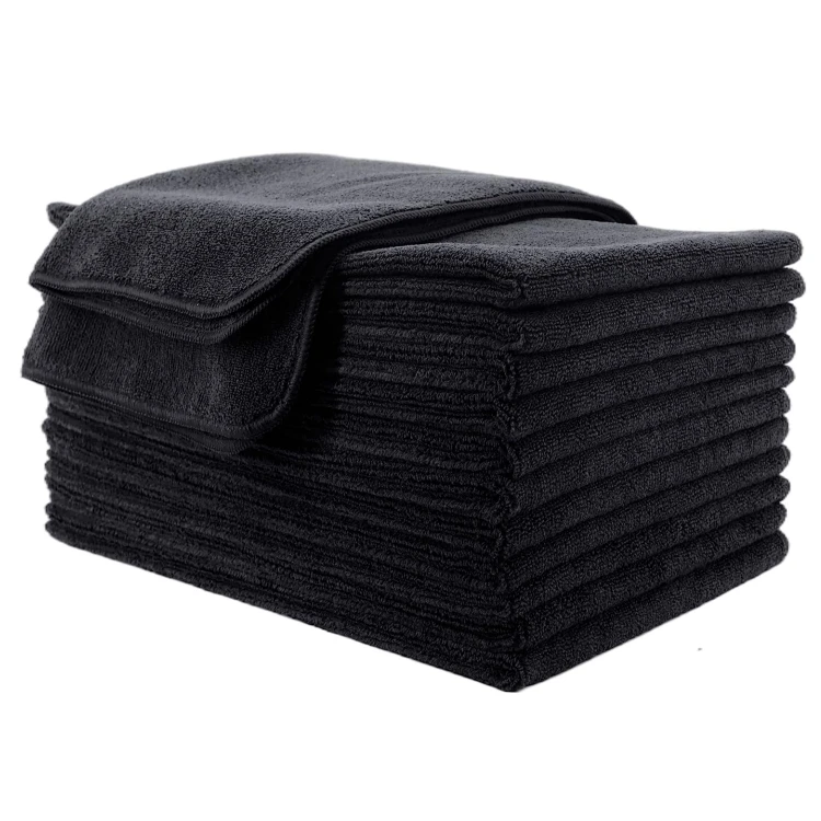Highly Absorbent Towels Hand Gym Beauty Hair Spa Home Hair Care 100% Cotton Thick White Grey Black Towels Salon Towels