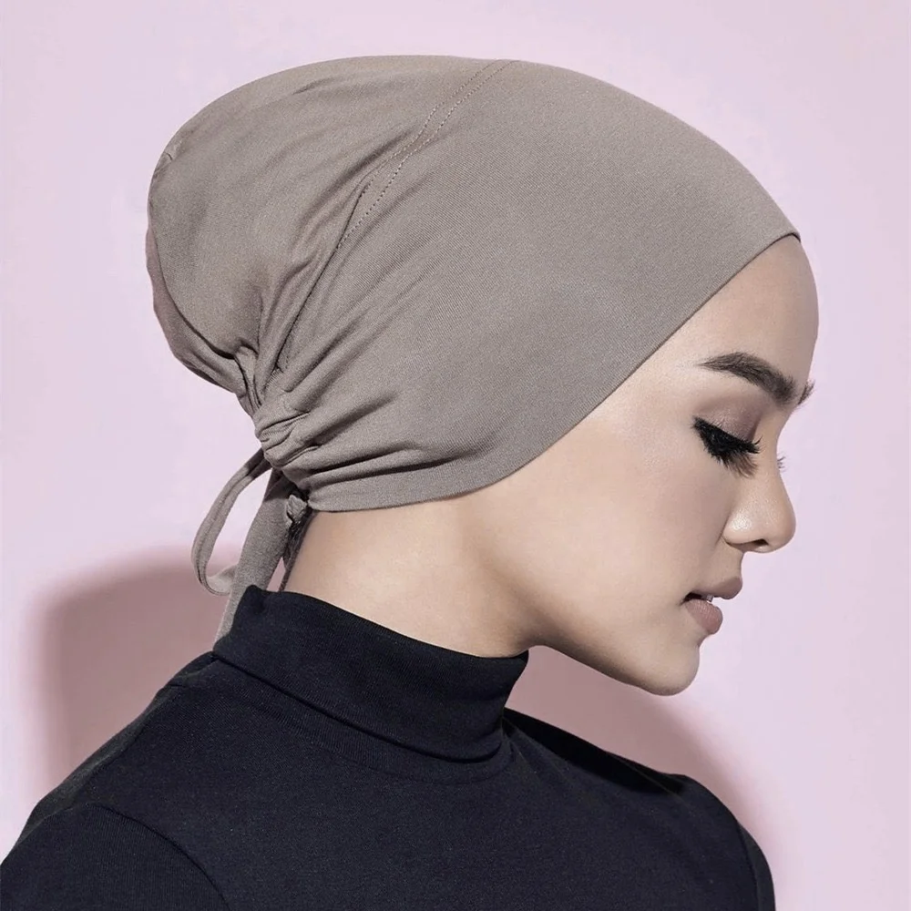WD-A1316  Soft Cotton Inner Hijab Cap For All-Day Wear Stylish And Functional Inner Hijab Cap