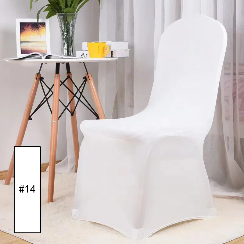 2023 wholesale elastic chair cover white