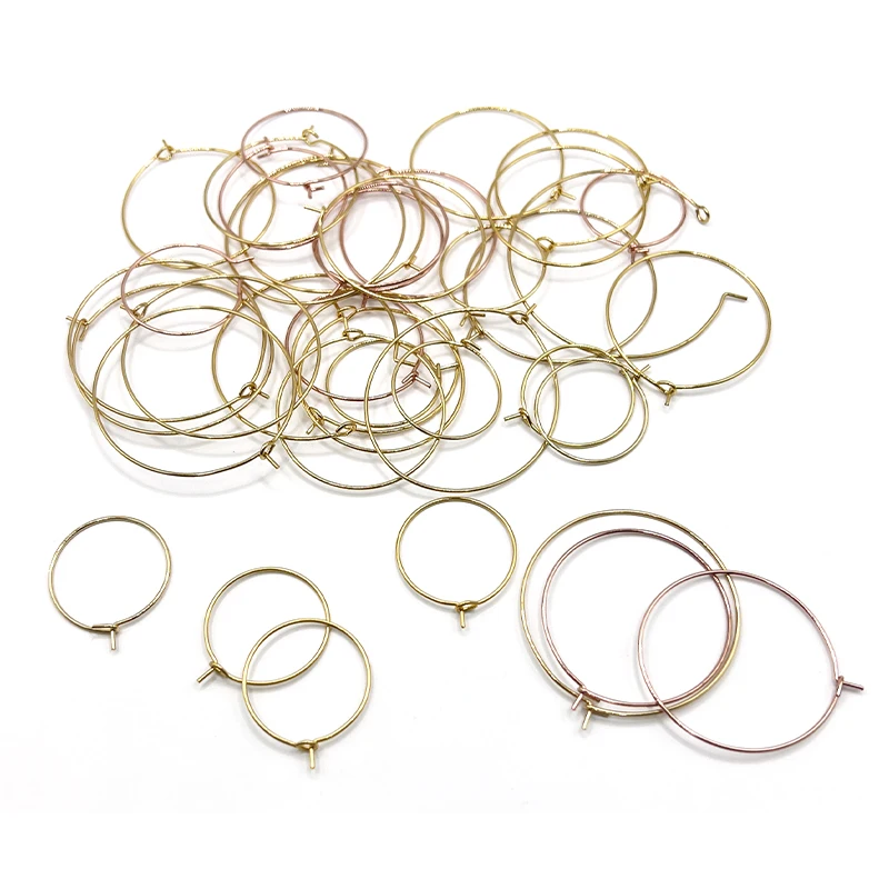 Wholesale Factory Supply Stainless Steel Gold Wire Hoop Earrings for Women Earing