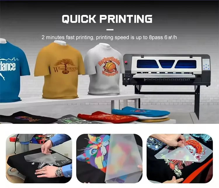 Cloth Imprimante 60cm XP600 Film T-shirt Sublimation Digital Printers Impresora Transfers Inkjet Printing Machine A1 Dtf Printer