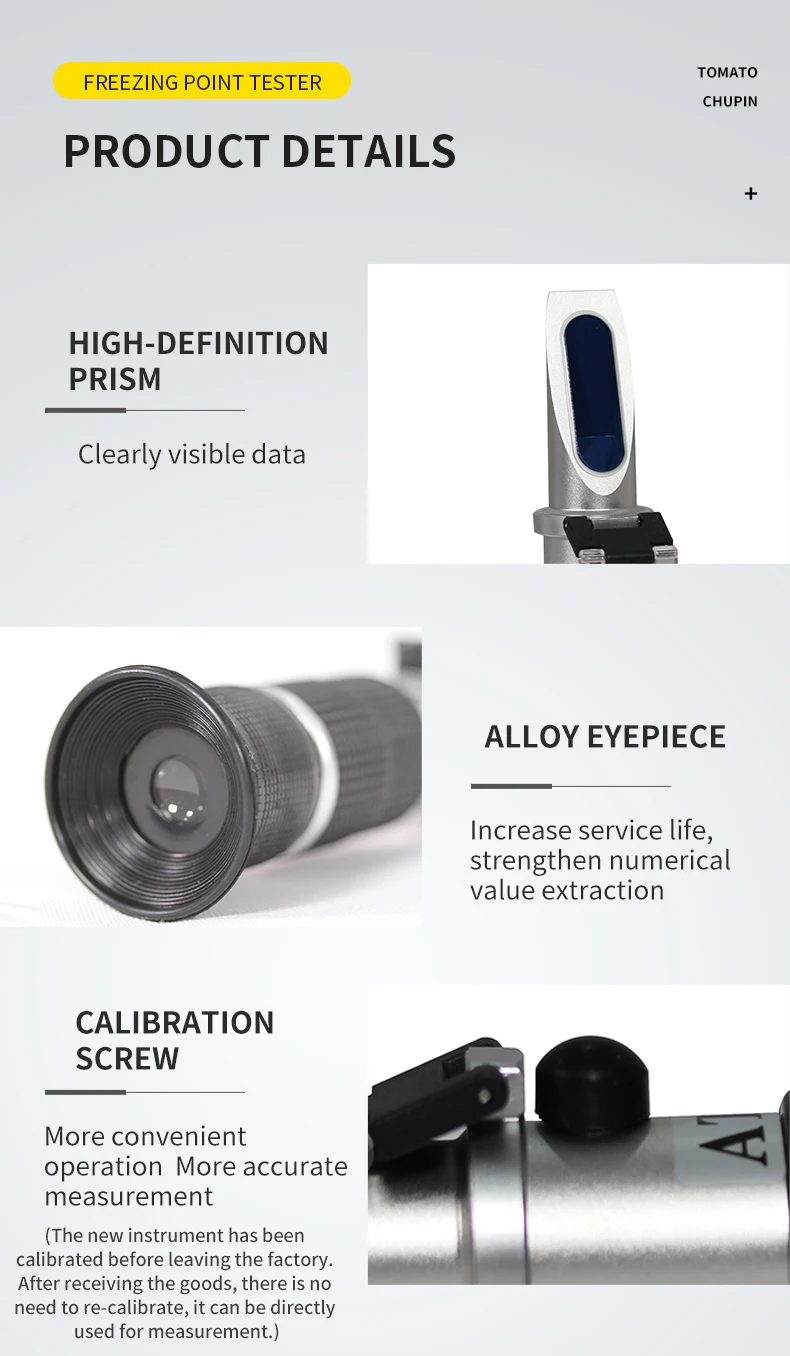 handheld optical auto refractometer for testing salt content hydrology