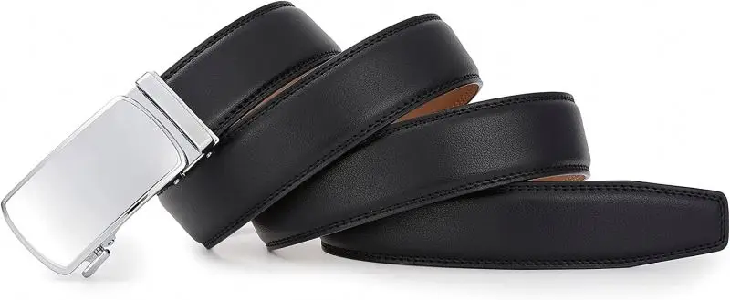 Alfa PU Leather Ratchet Belts 35MM Comfort Belts Adjust To Fit