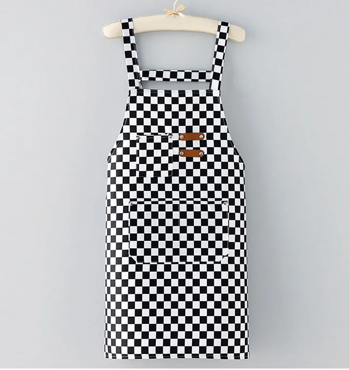 Waterproof Apron Chef Aprons for Women with Adjustable Bib Apron for Dishwashing Cooking Kitchen