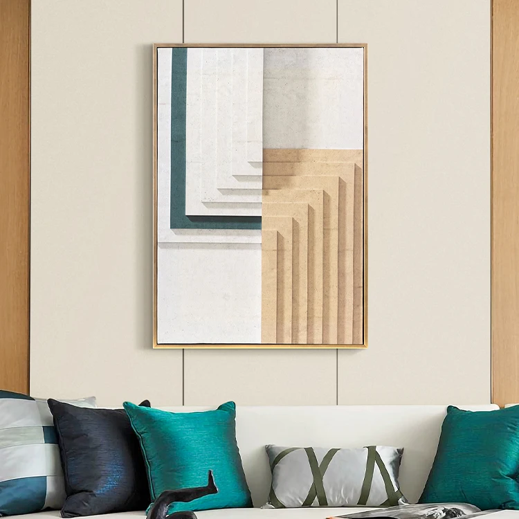 2021 New design Custom wall art Framed HD printing artwork luxury home living room decor modern abstract painting on canvas