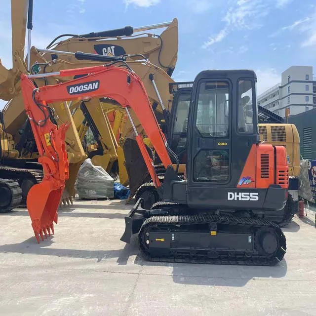 Used Mini excavator DH55 DH60 DH70 hydraulic crawler digger Used Doosan Crawler Excavator DH55 DH60 or Market Developed For Sale