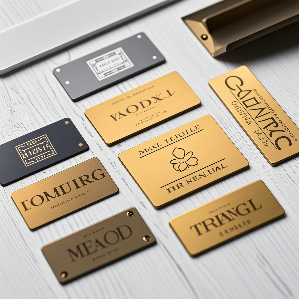 China Supplier Manufacture Metal Name Plate Stainless Steel Name Plate Customized Logo Printing Road Sign