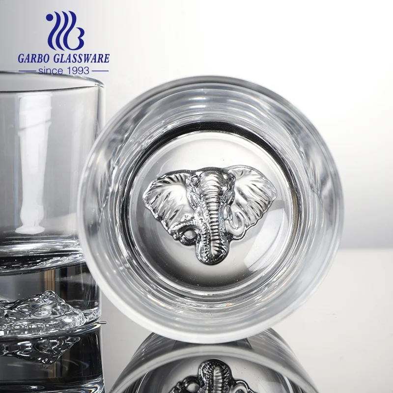 Clear Glass Cup High Quality Best 350ml Volume Gold  Glass Candle Holder With Lid For Home