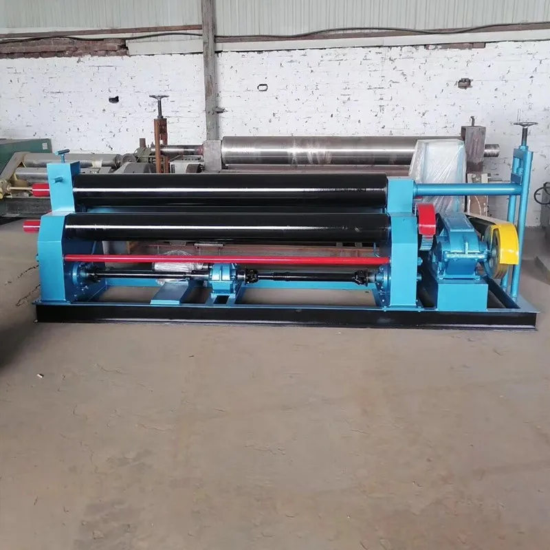 Iron sheet bender metal sheet rolling machine 3 roller steel plate bending machine