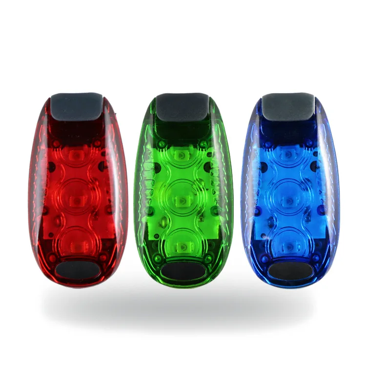 Outdoor Runners Safety Light Bike Cycling 3 Modes Clip On Led Flashing Reflective Lights Warning Flashlight Waterproof Portable