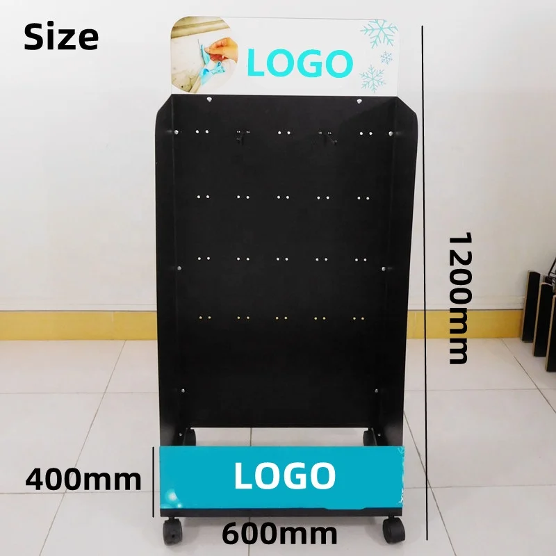 Custom Grocery Store Retail Product Sticker Postcard Greeting Card Stationery Phone Accessories Toy Metal Display Rack Stand
