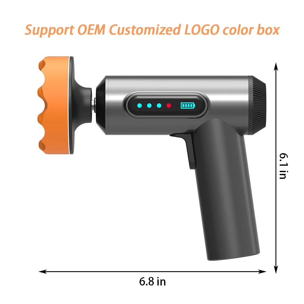 Rotary Cordless Batteries Car Care Rechargeable Wireless Mini Electric Car Polishing Machine With Polishing Sponge Pads