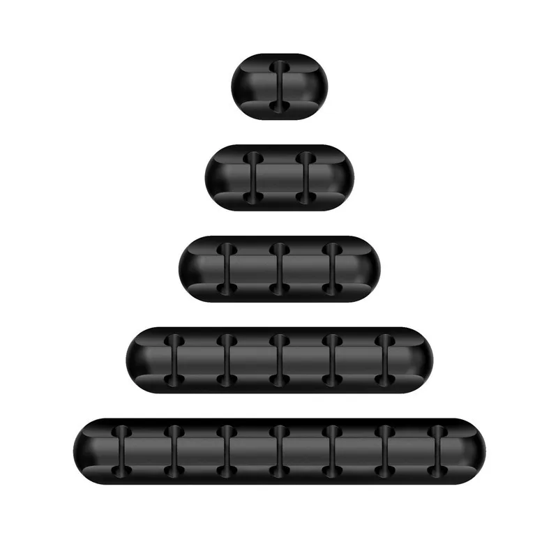 Organizer Silicone USB Cable Winder Desktop Tidy Management Clips Cable Holder