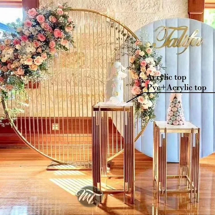 Wedding decoration pillars round square cake stand pedestal column