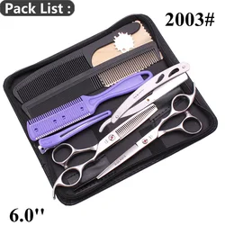 Antlers Teeth Thinning Scissors 6' AQIABI JP Stainless Barber Cutting Scissors Hairdresser Thinning Scissors Set A2003